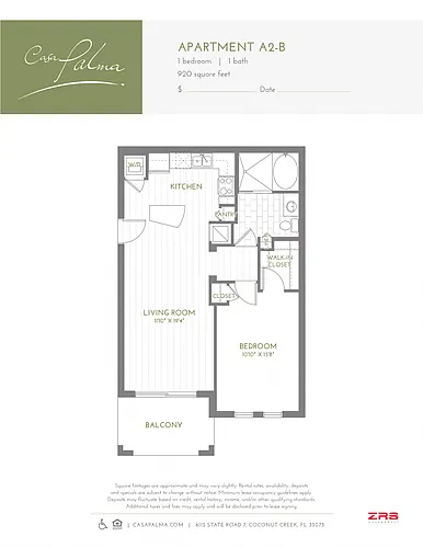 Floor plan A2B