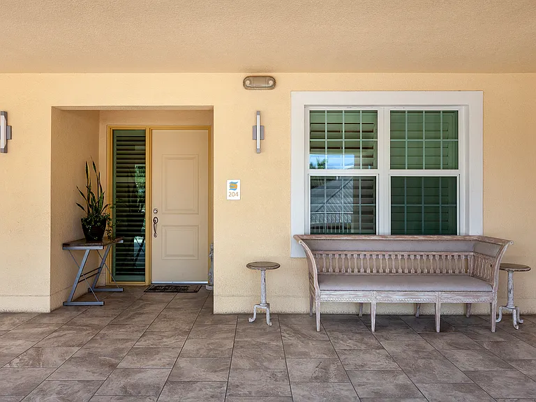 Front entrance to unit 204