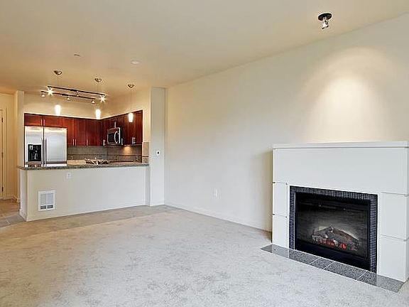 Kitchen and Fireplace