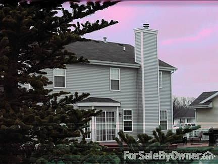 REAR CORNER VIEW
						:
						THREE EVERGREEN TREES & PERENNIALS