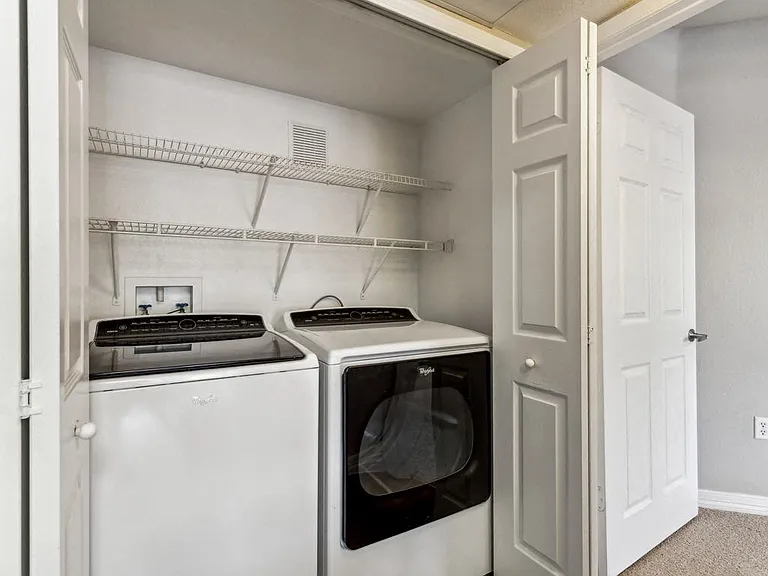 Full-size washer and dryer