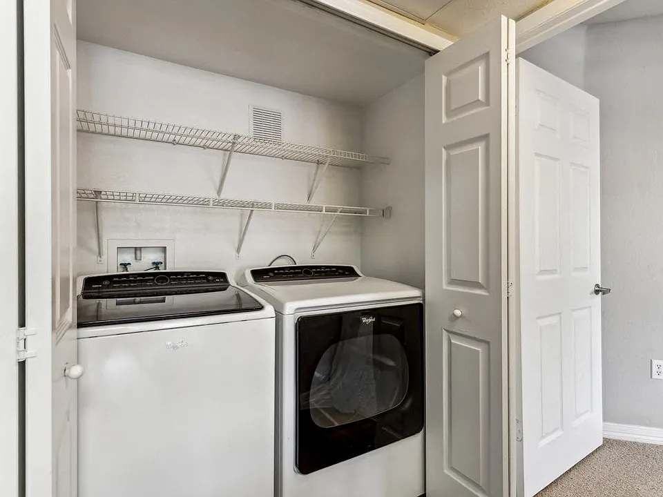Full-size washer and dryer