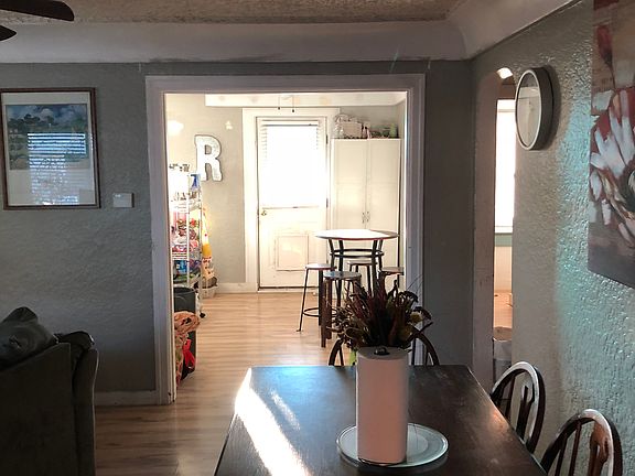 From entry into kitchen