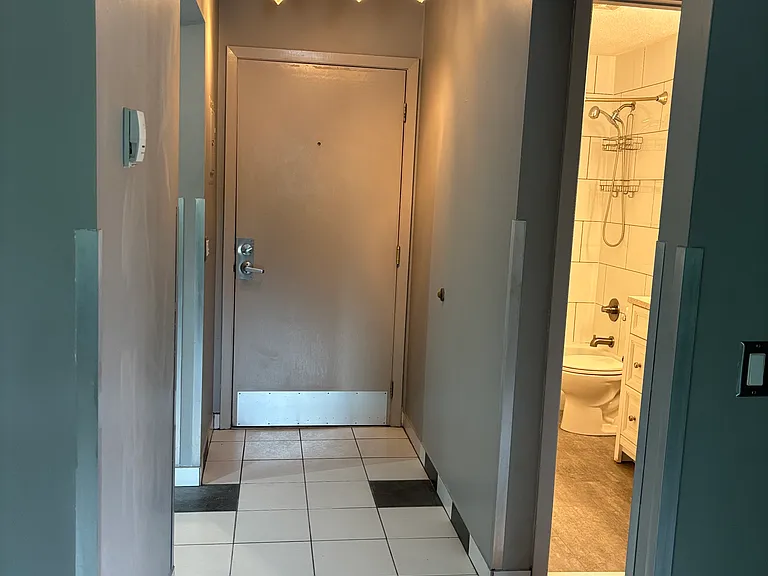 Entry hall into apartment.