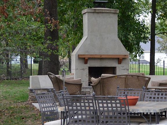 exterior fireplace