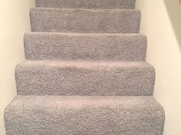 Carpeted stairway