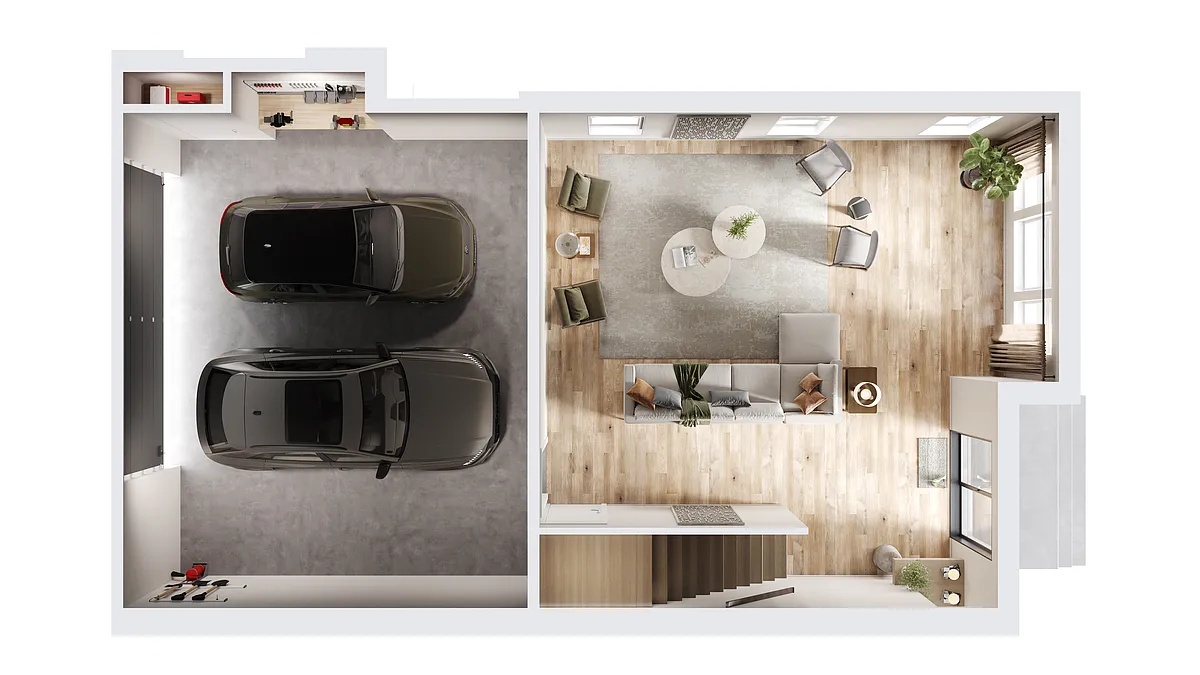 Floor plan Plan B