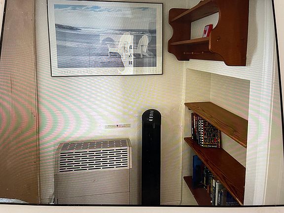 Wall heater in bedroom