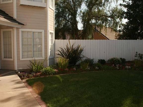 Impeccably manicured lawn