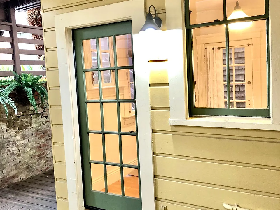 Back door to private patio