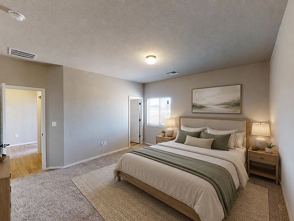 Virtual Staged Primary Bedroom