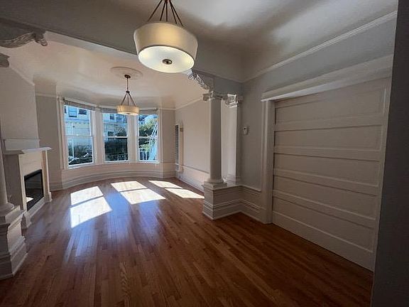 Large Pocket door allows privacy between bedroom/bathroom and the living/kitchen area.