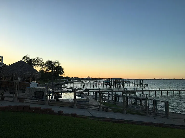 Picture of bay and neighboring properties