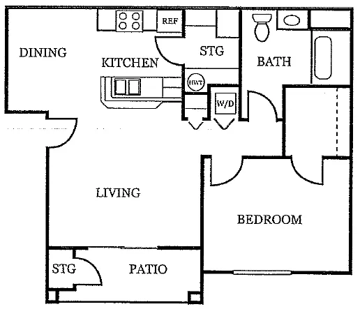 Floor plan 1X1