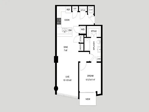 Floor plan The Lady Bird