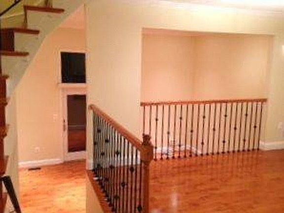 Dining room with living room view
