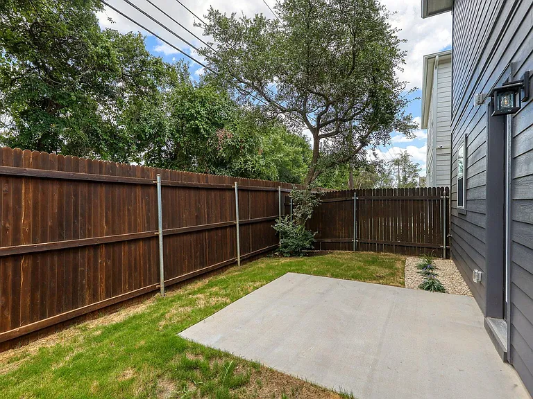 Private backyard