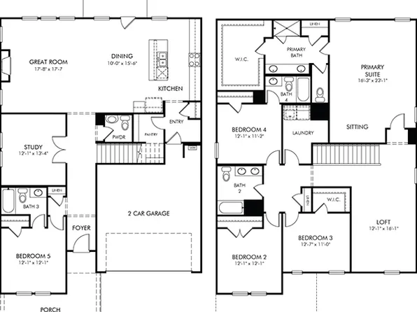 Taylorsville Plan, Parkside at Grayson