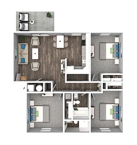 Floor plan 3 Bedroom