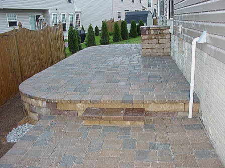 Both levels of patio