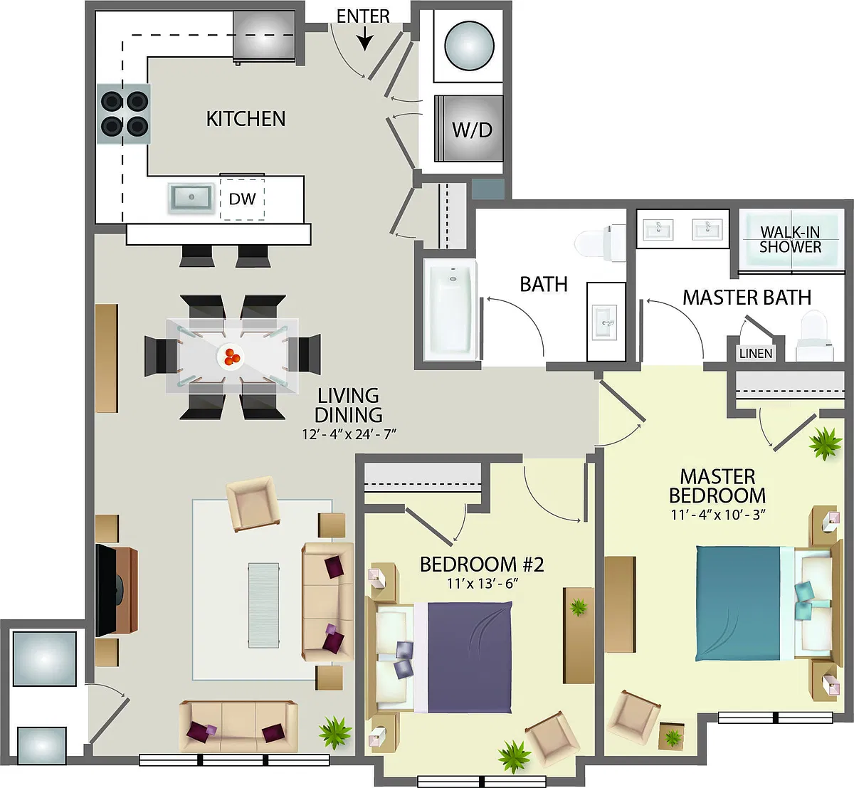 Floor plan Clubside C2