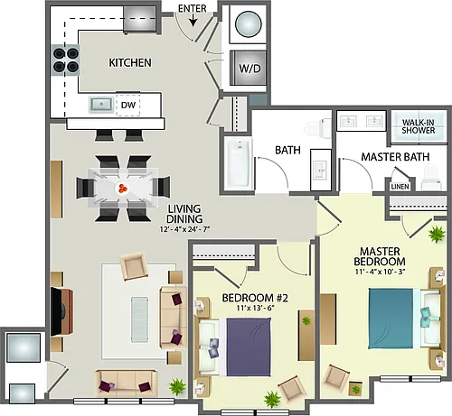 Floor plan Clubside C2