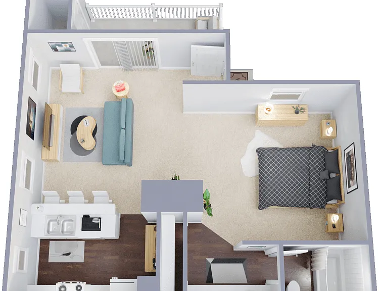 Plan D Floorplan Diagram