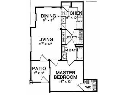 Floor plan A3 1X1