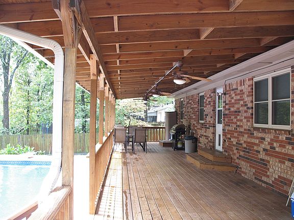 Large covered deck