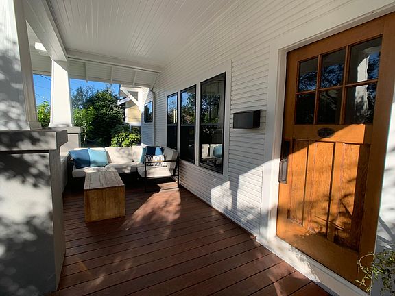 Fantastic porch with ipe decking.