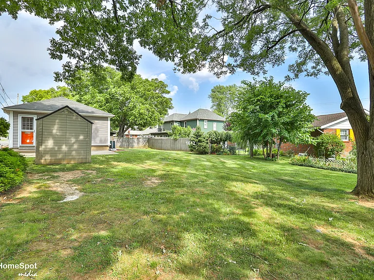 View of the yard facing east