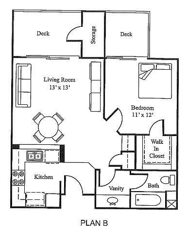 Floor plan Plan B