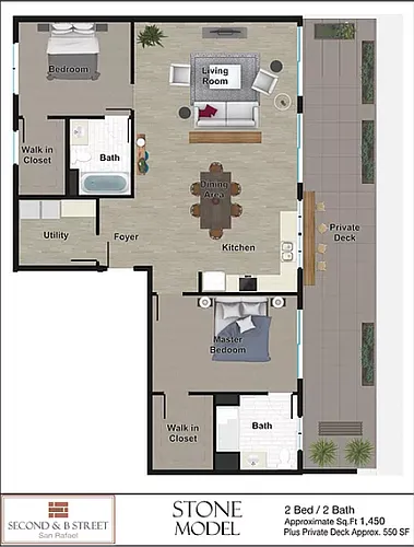 Floor plan Stone Model - Penthouse