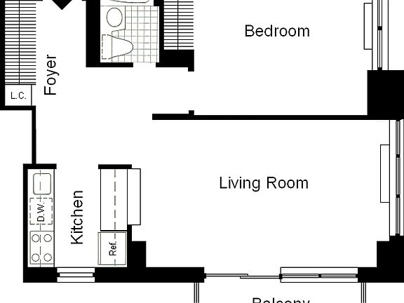 2nd image of 235 W 48th St APT 43M