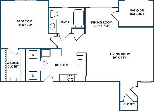 1 Bedroom | 1 Bath | 726 SF 1 Bedroom | 1 Bath | 726 SF