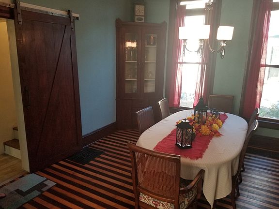 Dining room with build in hutch