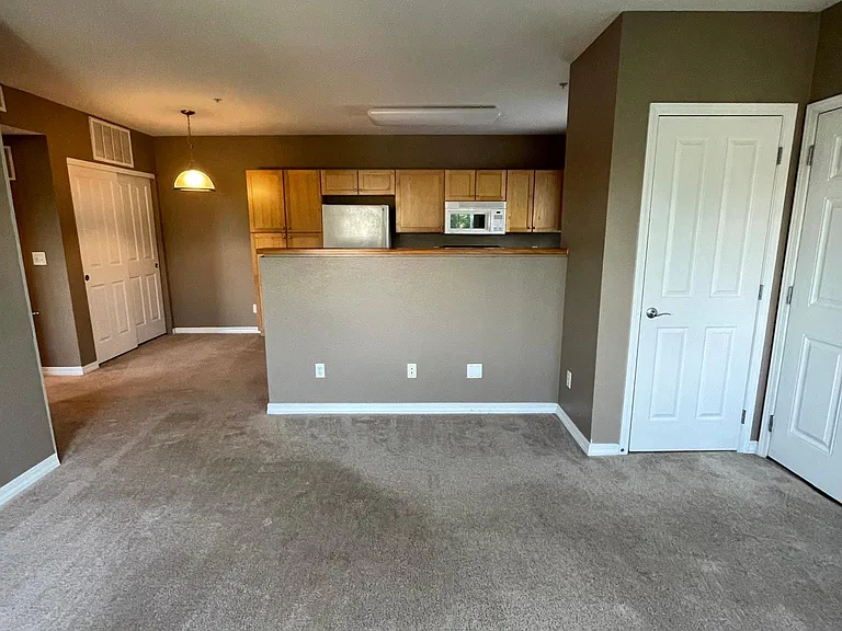 Open concept and coat closet