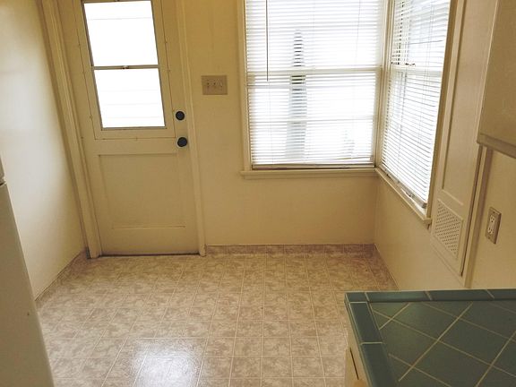 Breakfast nook in kitchen.