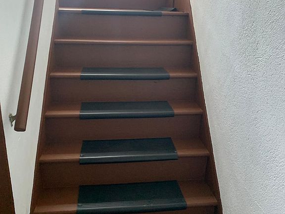 Backstairs to the apartment