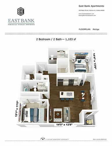 Floor plan Phillips 2.2