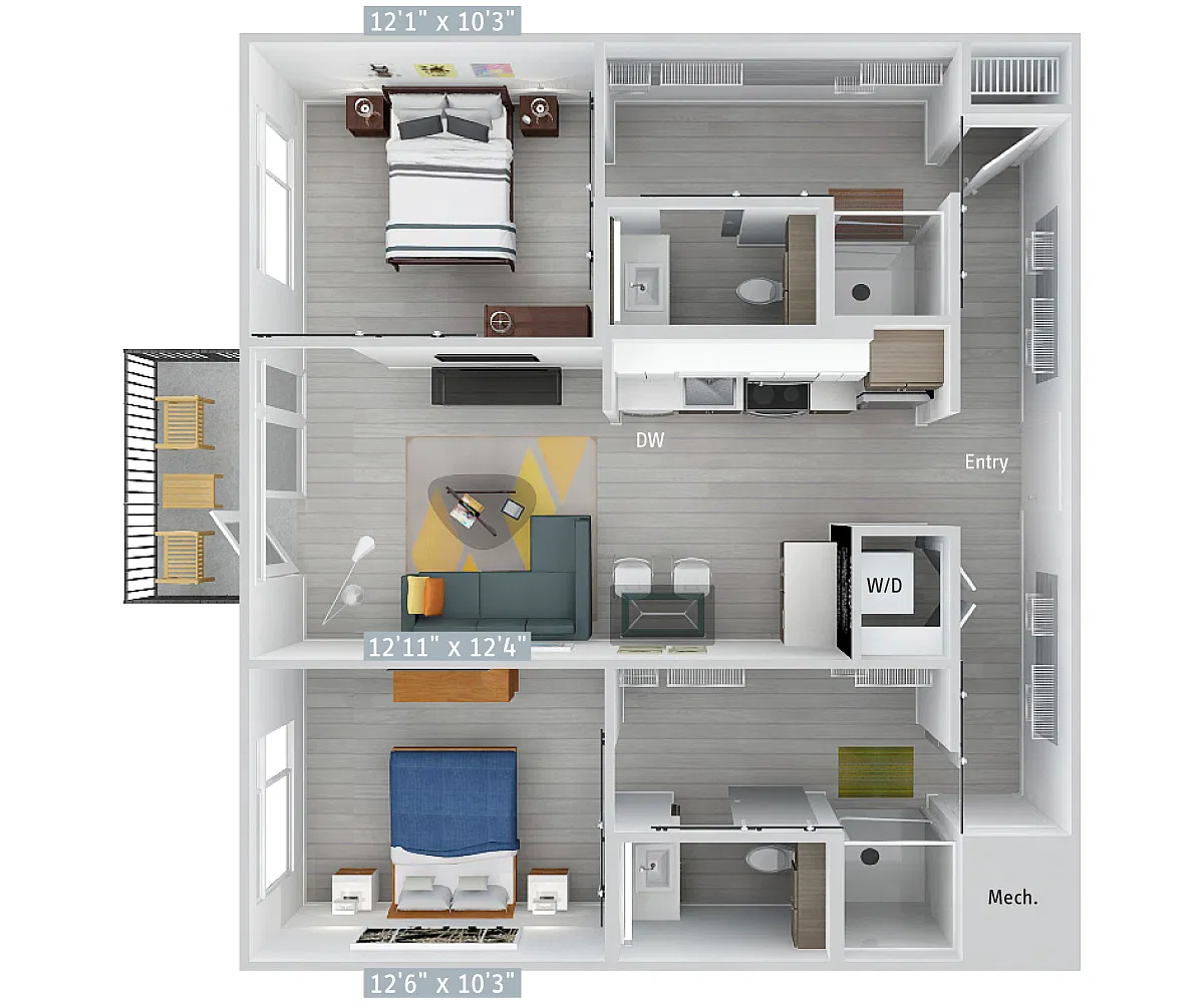 Floor plan B5-990-UrbanUp