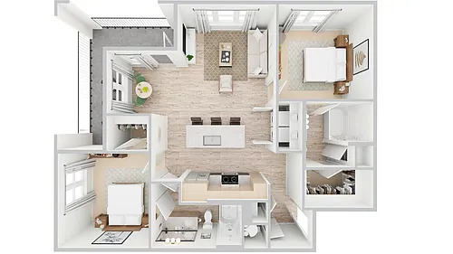 Floor plan Whispering Pines - B2