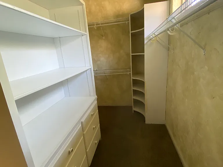Master walk-in closet