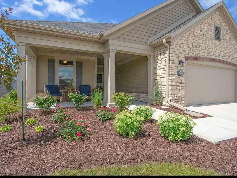 Front of house, big front porch