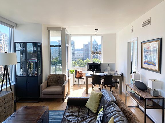 Living room and dining room/office nook