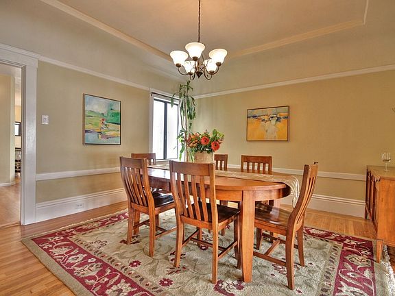 Large, formal dining room.