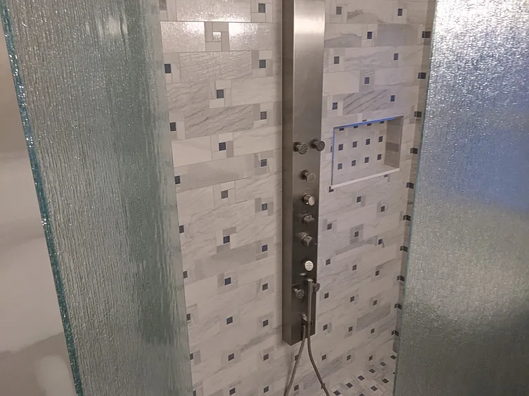 master bathroom shower panel