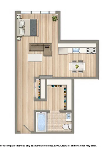 Floor plan Studio E