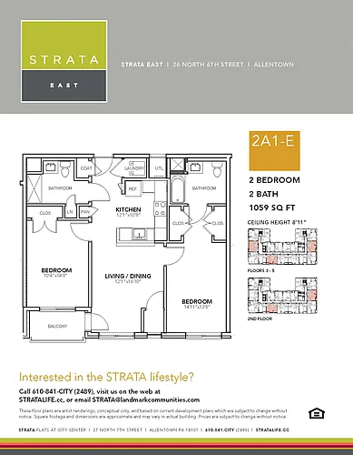 Floor plan 2A1-E