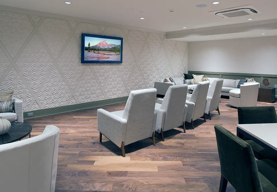 Club Lounge Widescreen TV Viewing Area